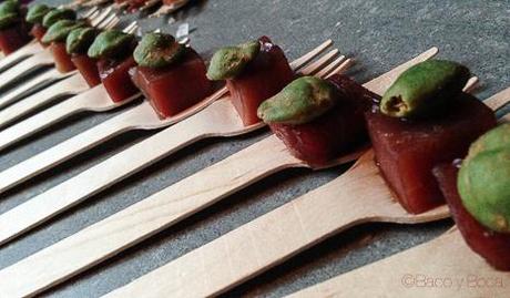 taco atun con cacahuete de wasabi