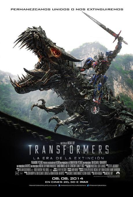 Transformers la era de la extincion poster españa