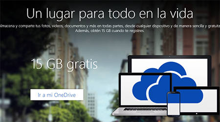 OneDrive Outlook ahora 15 GB gratis de almacenamiento