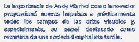 EL POP ART EN ESTADOS UNIDOS: ANDY WARHOL