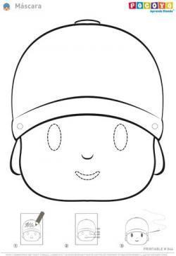 Máscara Pocoyó  www.pocoyo.com/tus-manualidades