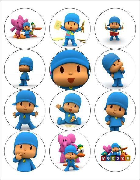 DIY Party: Free Printable: Cupcake toppers Pocoyo!