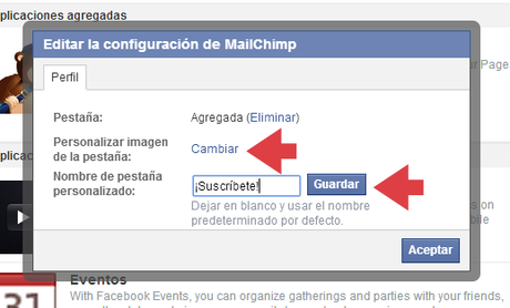 Mailchimp: cómo poner la app en facebook