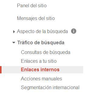 Tutorial de Google Webmaster Tools para principiantes Enlaces internos en Google Webmaster Tools