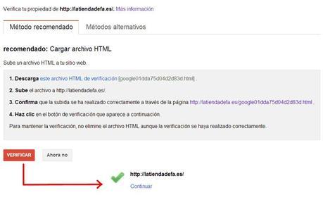 Tutorial de Google Webmaster Tools para principiantes Verificar un sitio a Google Webmaster Tools