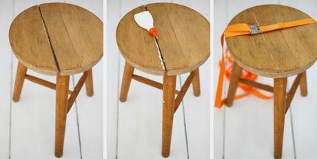 Antes y después: DE TABURETE A MESA AUXILIAR COLOR PASTEL