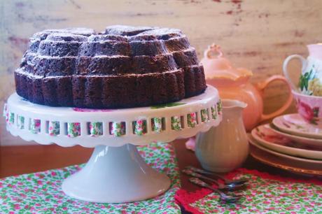 Red Wine, Chocolate & Cherry Bundt Cake