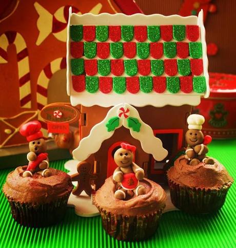 Gingerbread Men Cupcakes (Chocolate Orange Cupcakes)
