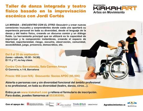 Taller de danza integrada y teatro físico con Jordi Cortés