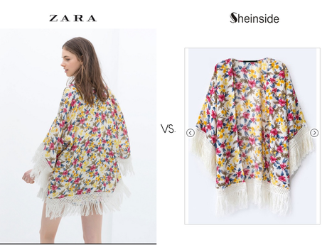 Kimonos de Zara clonados