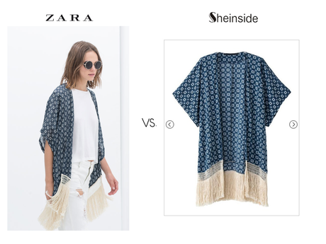 Kimonos de Zara clonados