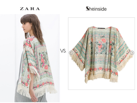 Kimonos de Zara clonados