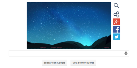 Doodle por la lluvia de estrellas de las Perseidas