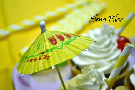 Cupcakes de piña colada