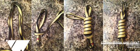 ¿Cómo llevar las cintas en el arnés?