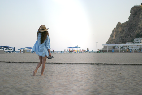 ENJOYING THE BEACH