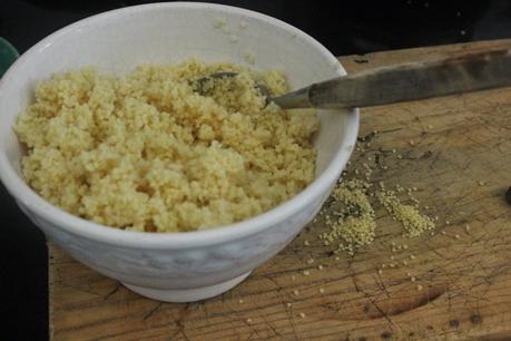 Cous-Cous trufado con Huevo y Repollo