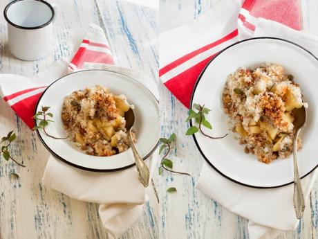 crumble de manzanas sin harina