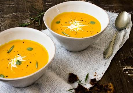 SOPA DE ZAPALLO Y COCO + REVISTA JENGIBRE EDICION OTOÑO 2014