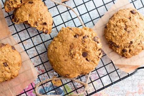 GALLETAS DE AVENA CON CHIPS DE CHOCOLATE Y MUFFINS DE BANANA Y ALMENDRA ¡MUY SALUDABLES!