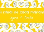 ritual cada mañana: agua limón