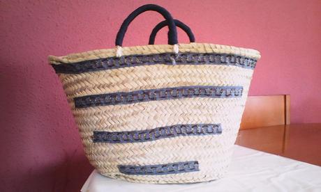 DIY capazo, alpargatas, mi vestido azul, castellón, blog de moda, hazlo tu mismo, personalizar