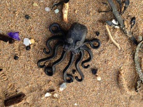 Photo: Lego octopus found in a cave in South Devon in the late 1990s
