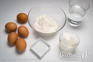 Como hacer pasta choux para un relleno dulce o salado Ingredientes receta pasta choux: agua, harina, manteca y sal.