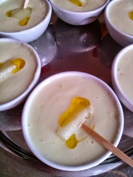 Chupitos de Gazpacho de Pepinos