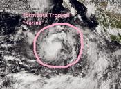 tormenta tropical "Karina" forma oeste México