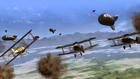 Capturas de pantalla de la remasterización del clásico Wings de Cinemaware