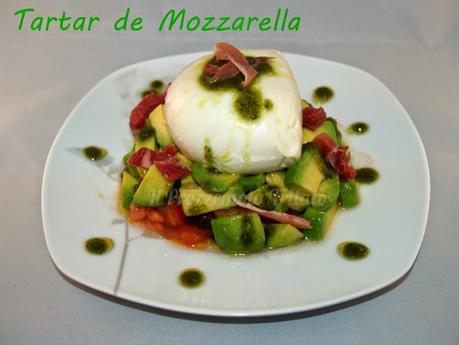 Tartar de Mozarella con Pesto Genoves