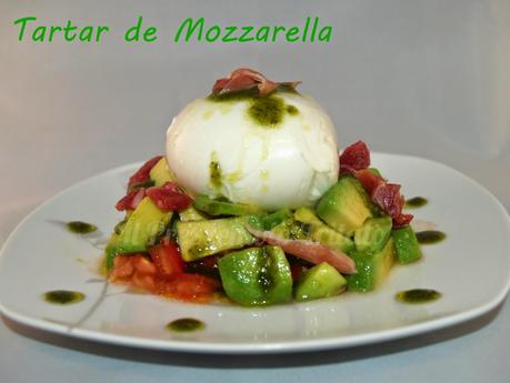 Tartar de Mozarella con Pesto Genoves