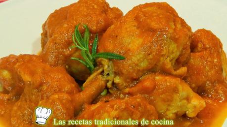 pollo con salsa de tomate casera