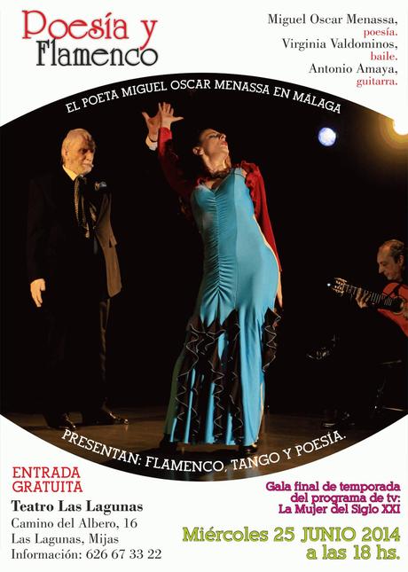 Fiesta de Poesía y Flamenco en Málaga con el poeta Miguel Oscar Menassa