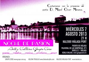 Noche de Pasión en Málaga. Grupo Cero Poesía