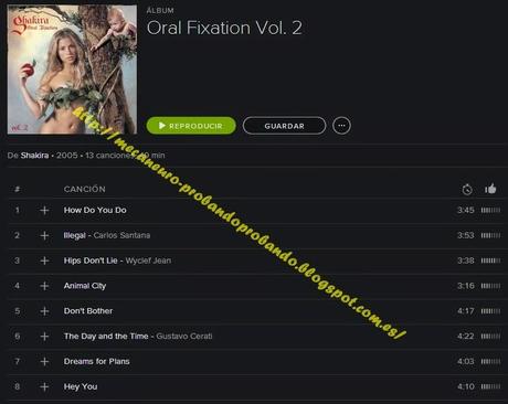 ORAL FIXATION VOL II - SHAKIRA