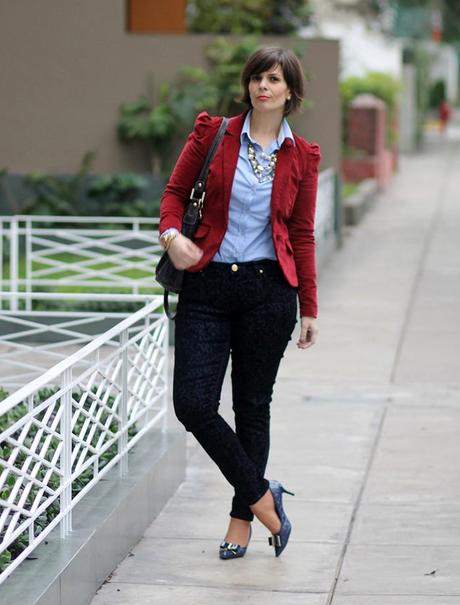 Mis Looks - El pantalón denim brocado