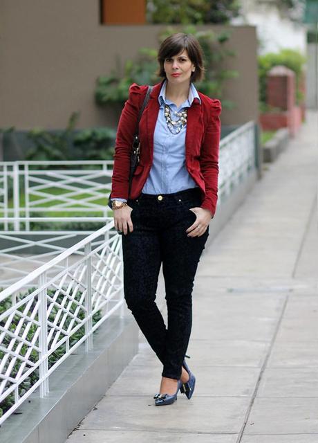 Mis Looks - El pantalón denim brocado