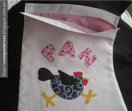 Bolsas para el pan, modelo gallina (Rep)