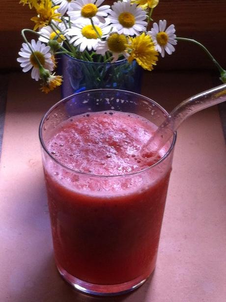 BATIDO DE SANDIA Y MENTA