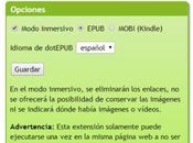 DotEpub, extensión para Chrome bookmarklet permite convertir páginas eBooks