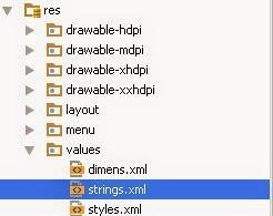 Android Studio, values