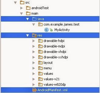 Android Studio, carpeta src