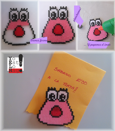 imán de Pou con Hama Beads