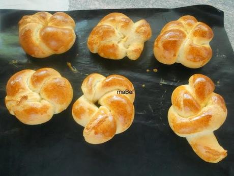 Panes de mantequilla y huevo - Mini challah