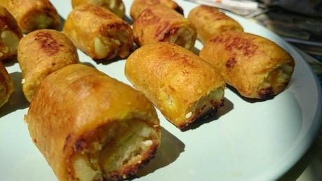 Rollitos de patata y especias