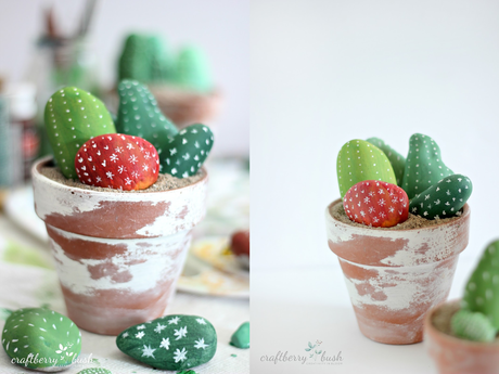 DIY: CACTUS CON PIEDRAS PINTADAS