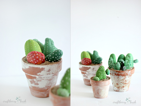 DIY: CACTUS CON PIEDRAS PINTADAS