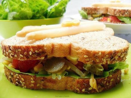 Sándwich vegetal (o vegano)